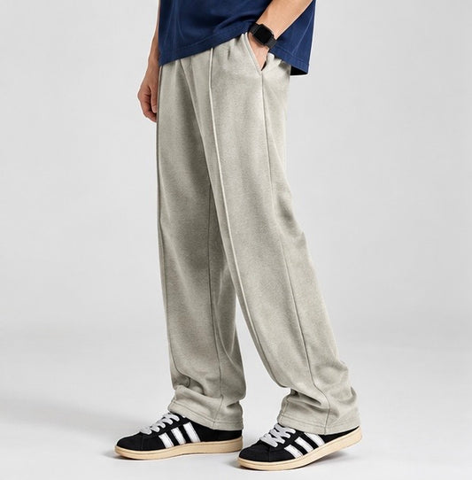 Essential Beige Wide-Leg Trousers
