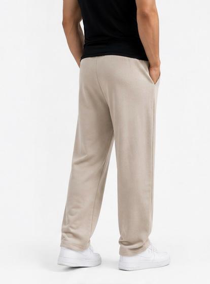 Essential Beige Wide-Leg Trousers