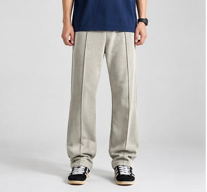 Essential Beige Wide-Leg Trousers