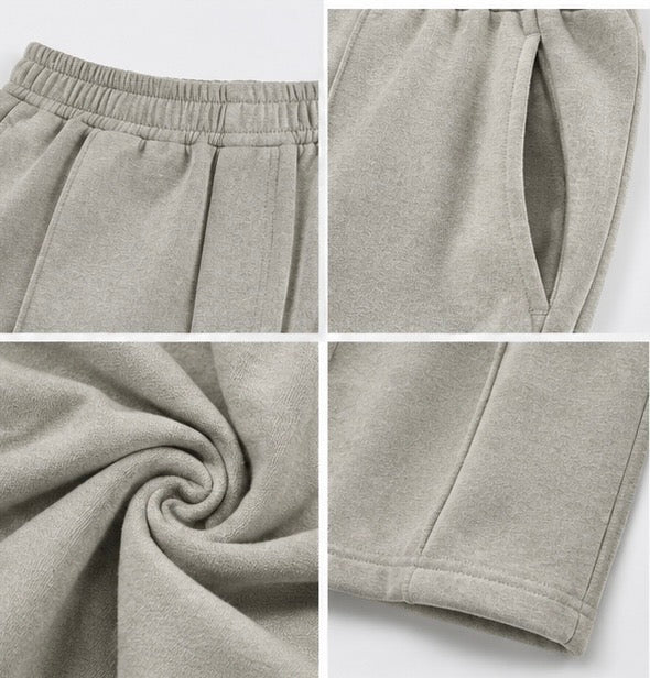 Essential Beige Wide-Leg Trousers