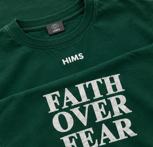 Faith Over Fear Oversized Graphic T-Shirt