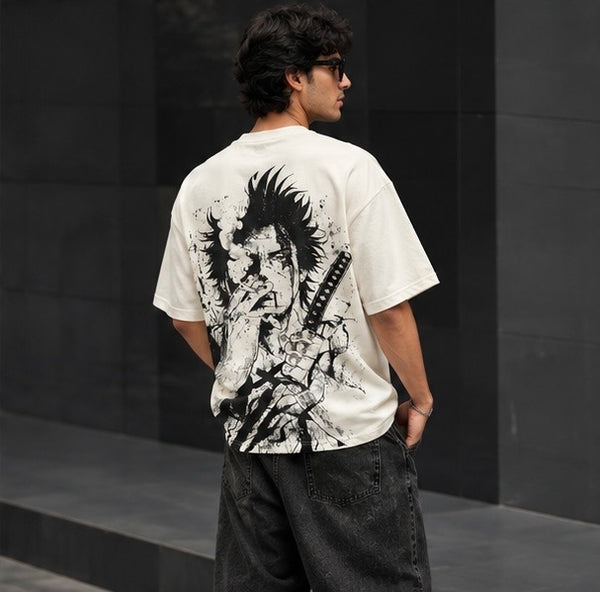 Anime Ink Oversized Graphic T-Shirt