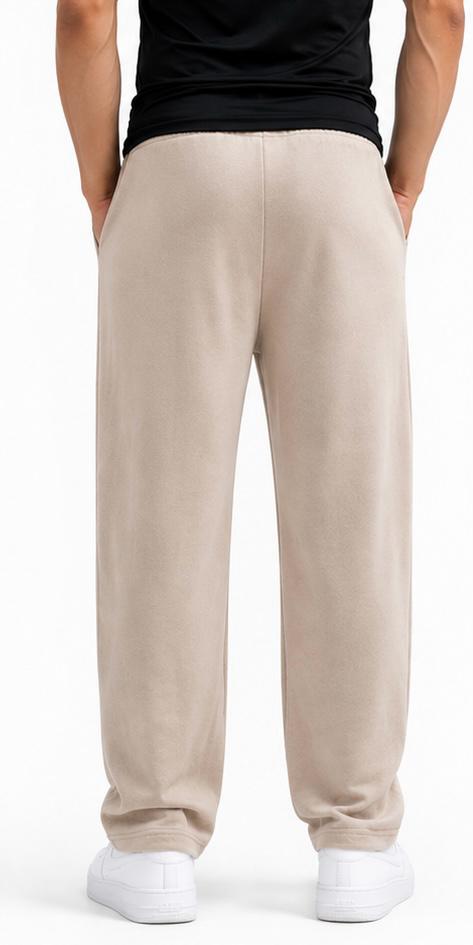 Essential Beige Wide-Leg Trousers