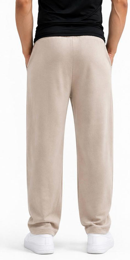 Essential Beige Wide-Leg Trousers