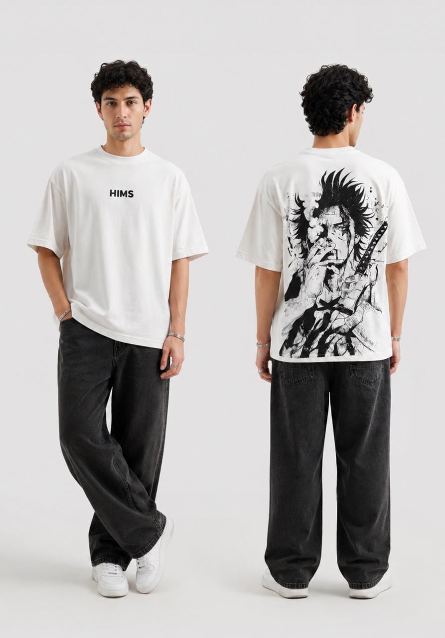 Anime Ink Oversized Graphic T-Shirt