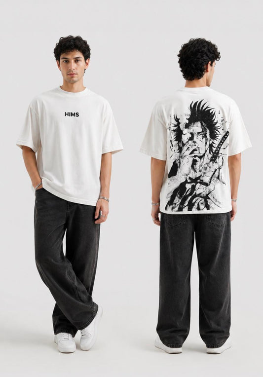 Anime Ink Oversized Graphic T-Shirt
